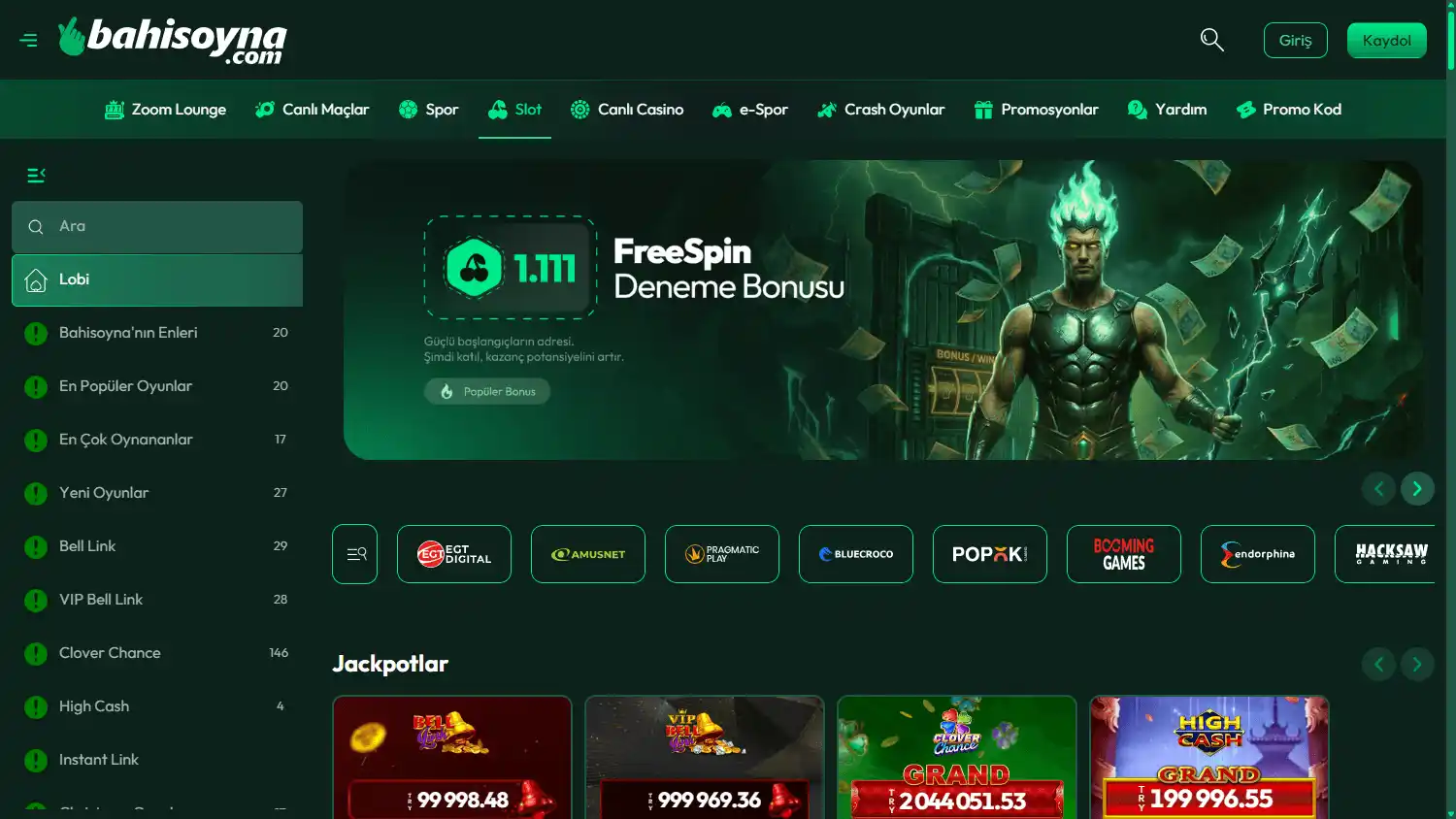 Bahisoyna Casino screenshot 2