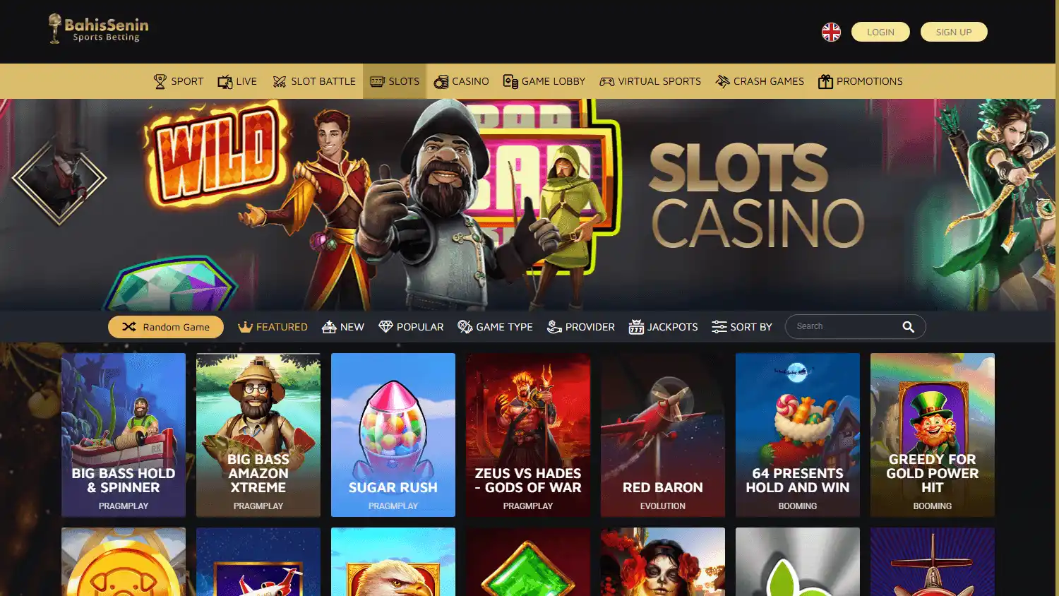 Bahissenin Casino screenshot 2