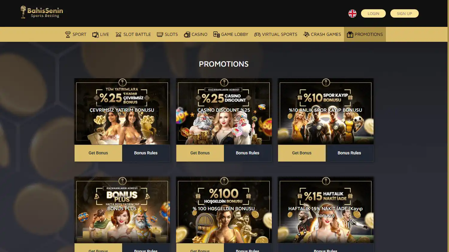 Bahissenin Casino screenshot 3