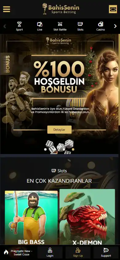 Bahissenin Casino screenshot 4