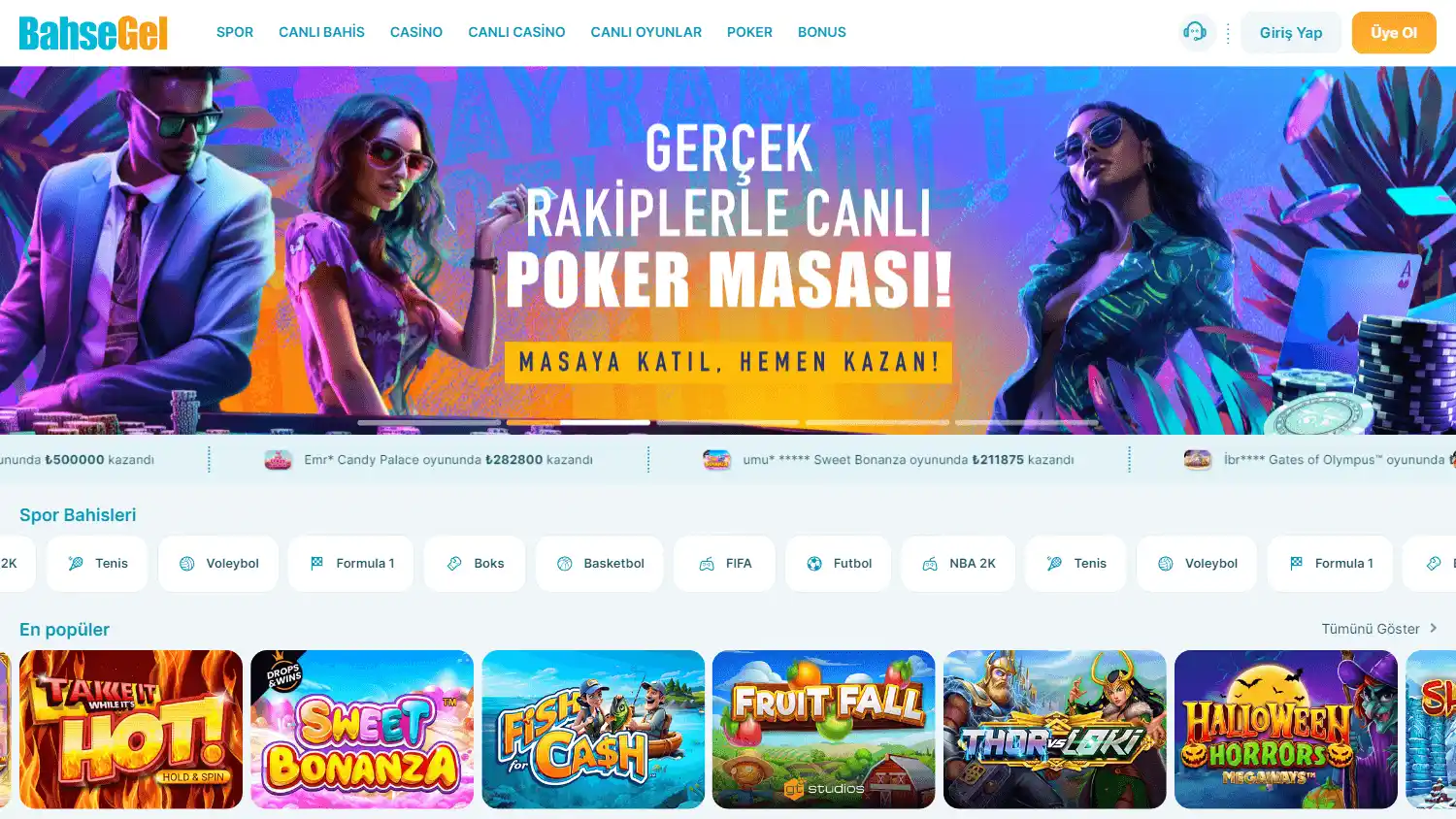 BahseGel Casino screenshot 1