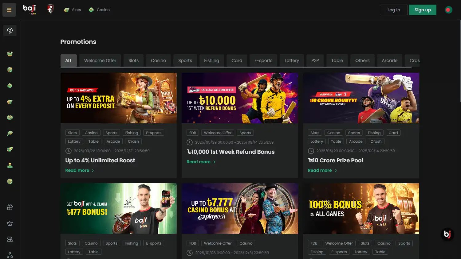 Baji Casino screenshot 3