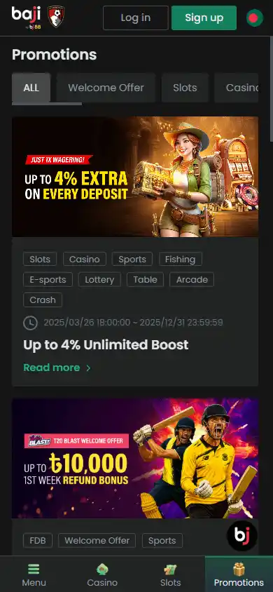 Baji Casino screenshot 6
