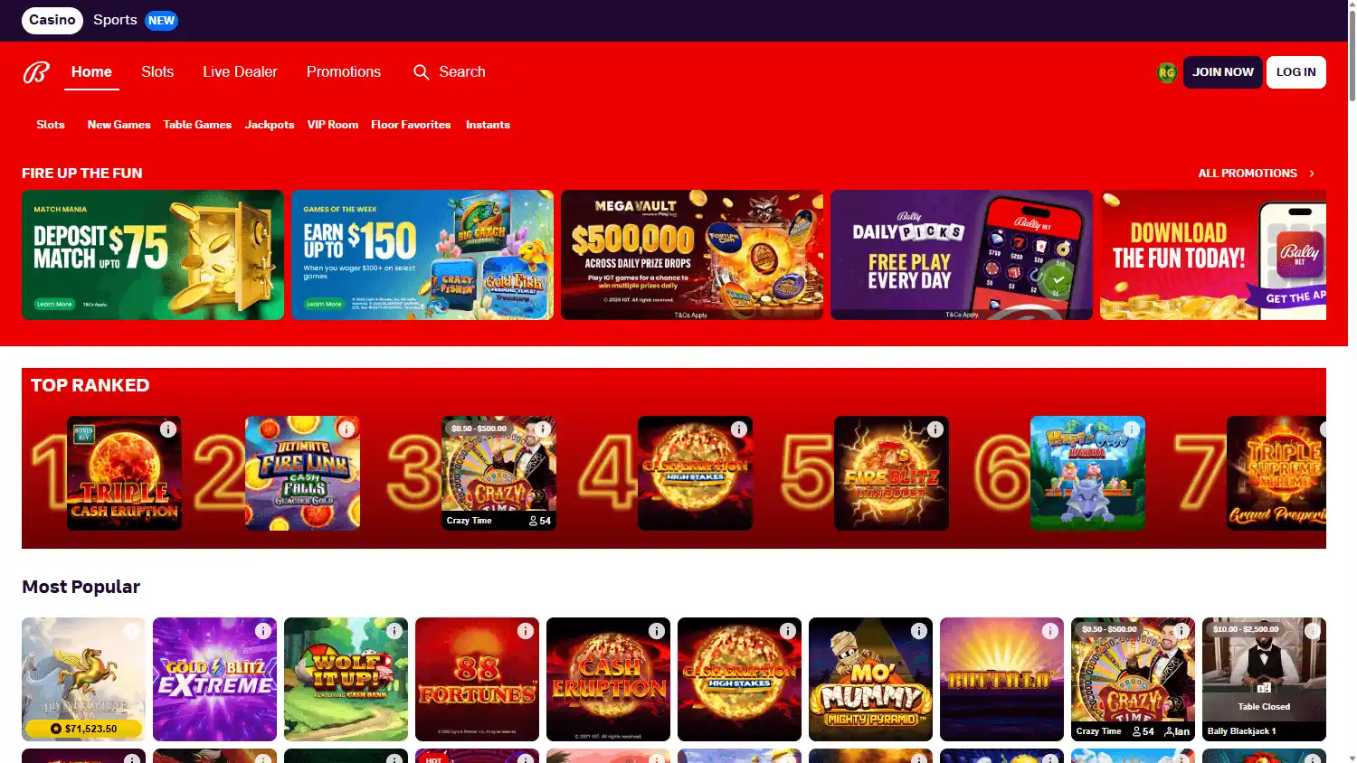 Bally Bet Sportsbook & Casino screenshot 1