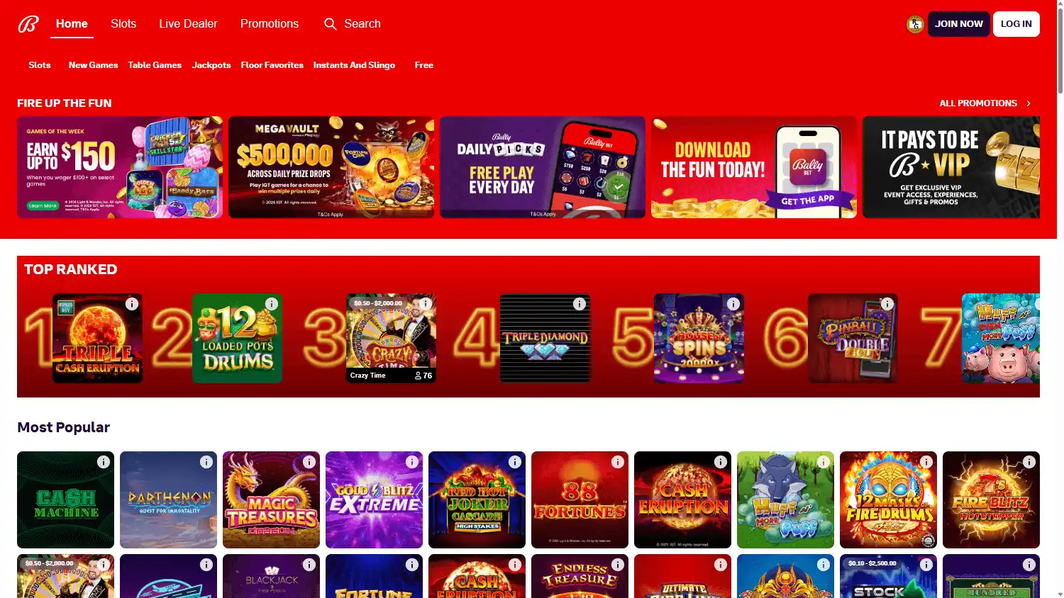 Bally Casino screenshot 1