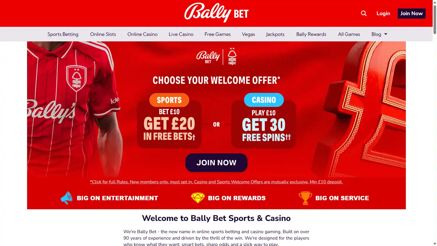 Bally Casino UK screenshot 1