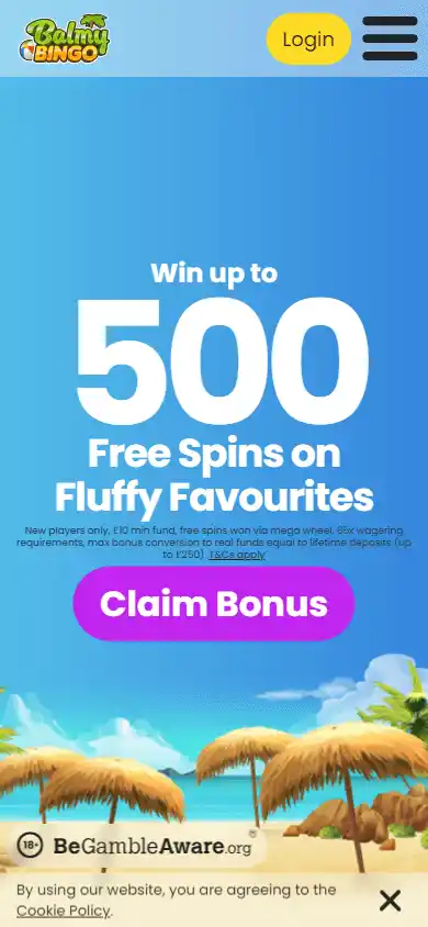 Balmy Bingo Casino screenshot 4