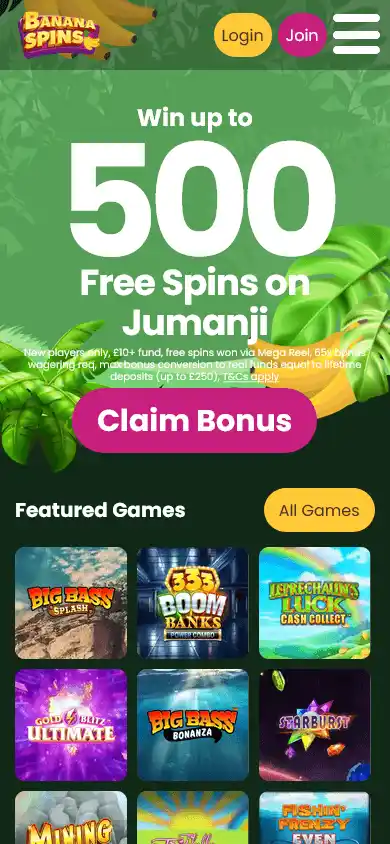Banana Spins Casino screenshot 4