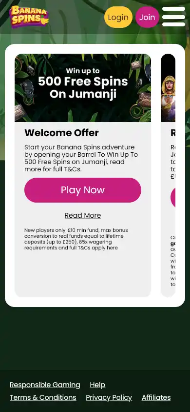 Banana Spins Casino screenshot 6
