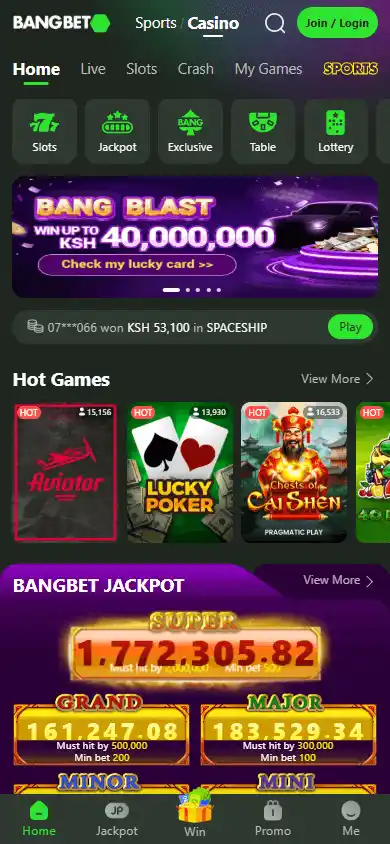Bangbet Casino screenshot 4