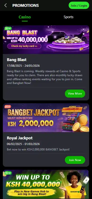 Bangbet Casino screenshot 6