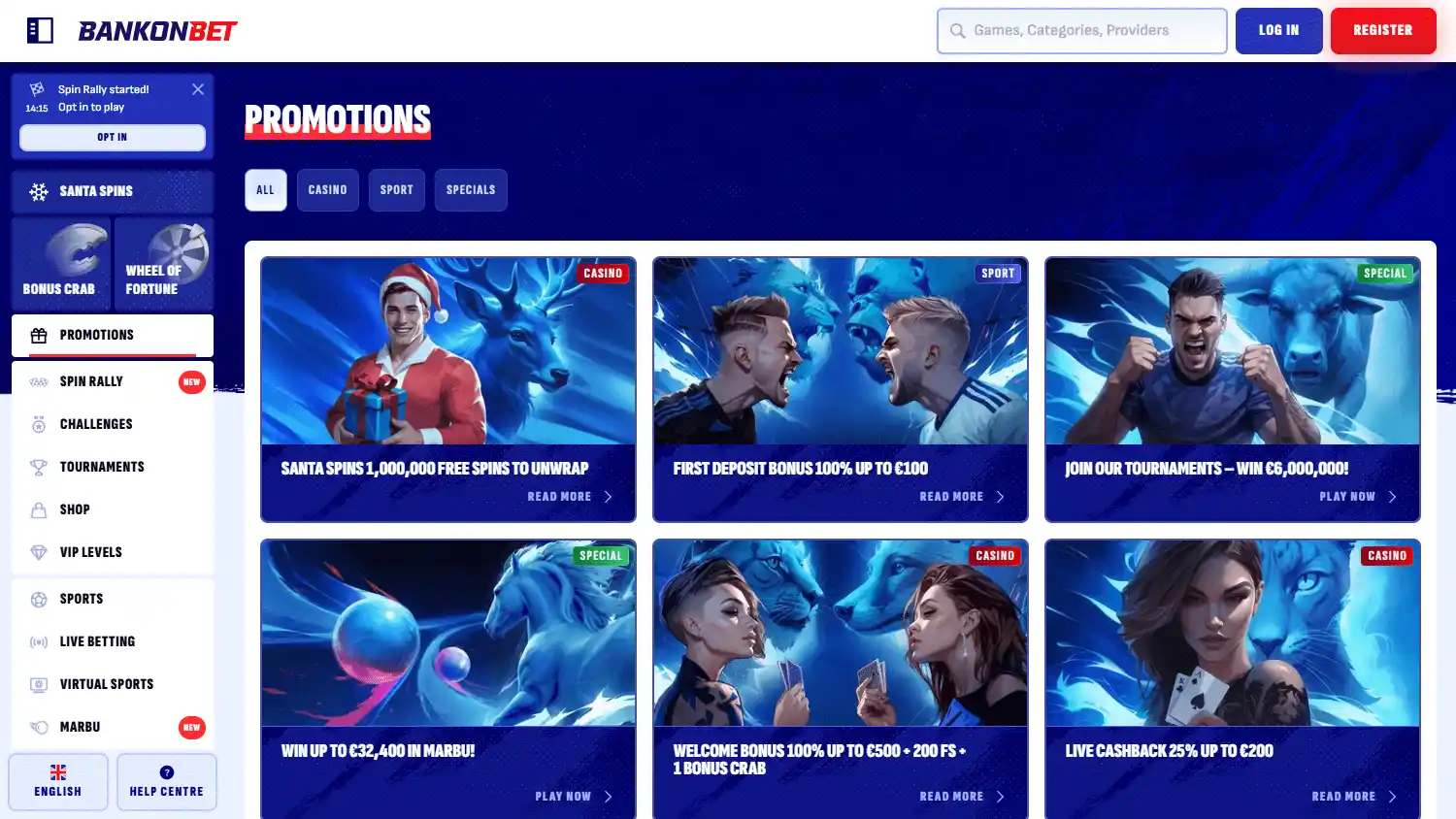 Bankonbet Casino screenshot 3