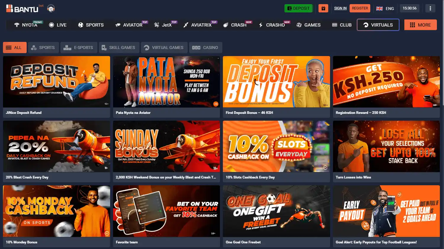 Bantubet Casino KE screenshot 3
