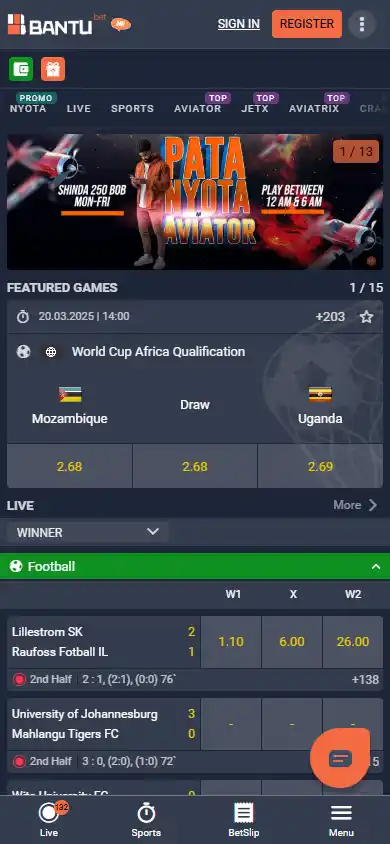 Bantubet Casino KE screenshot 4