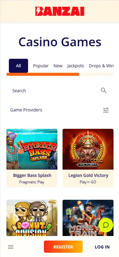 Banzai Casino screenshot 5