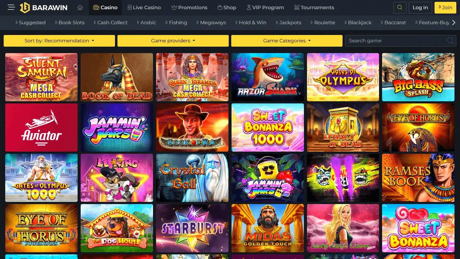 Barawin Casino screenshot 2