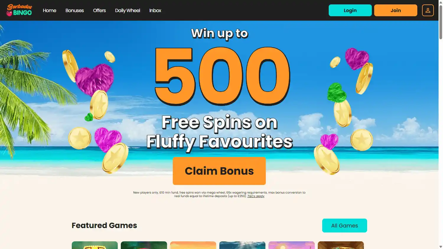 Barbados Bingo Casino screenshot 1
