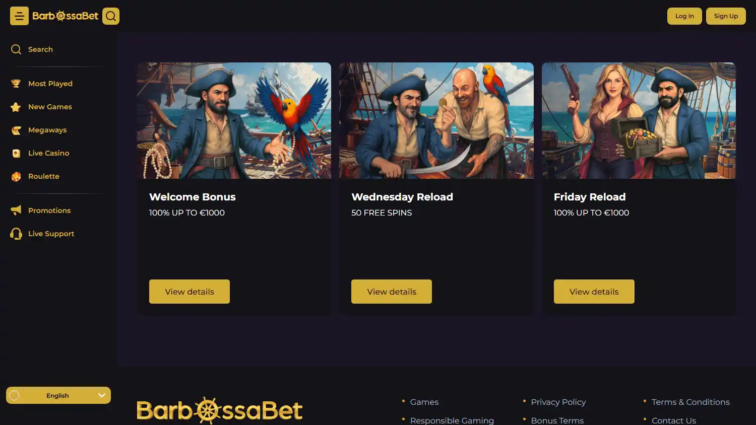 BarbossaBet Casino screenshot 3