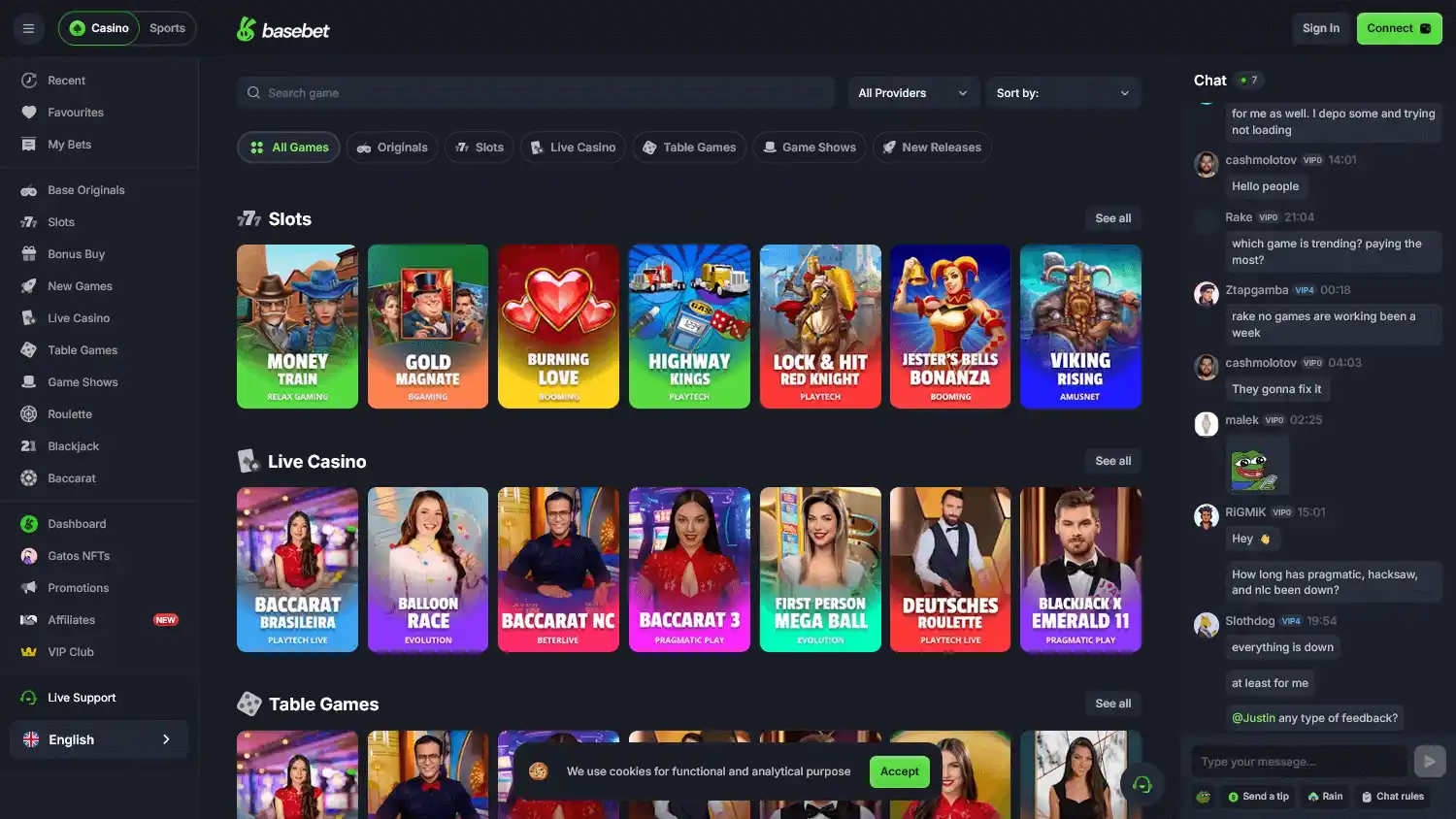 Basebet Casino screenshot 2