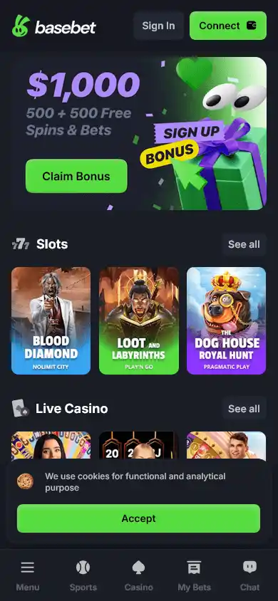 Basebet Casino screenshot 3
