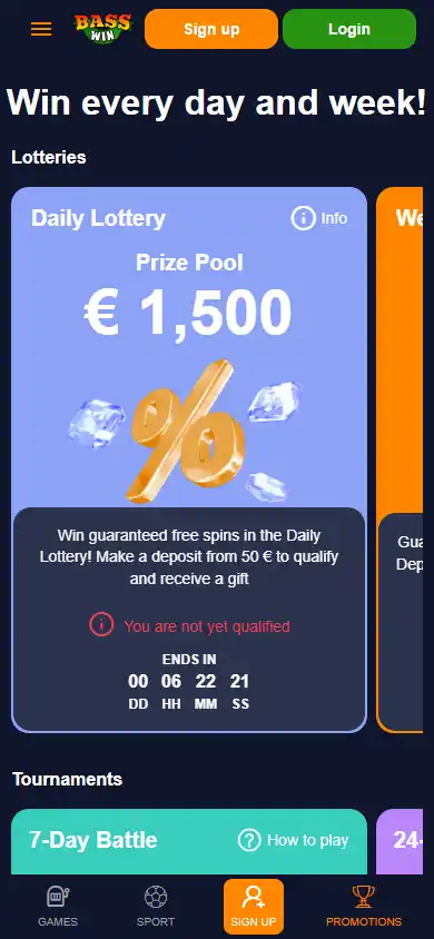 Bass Win Casino screenshot 6