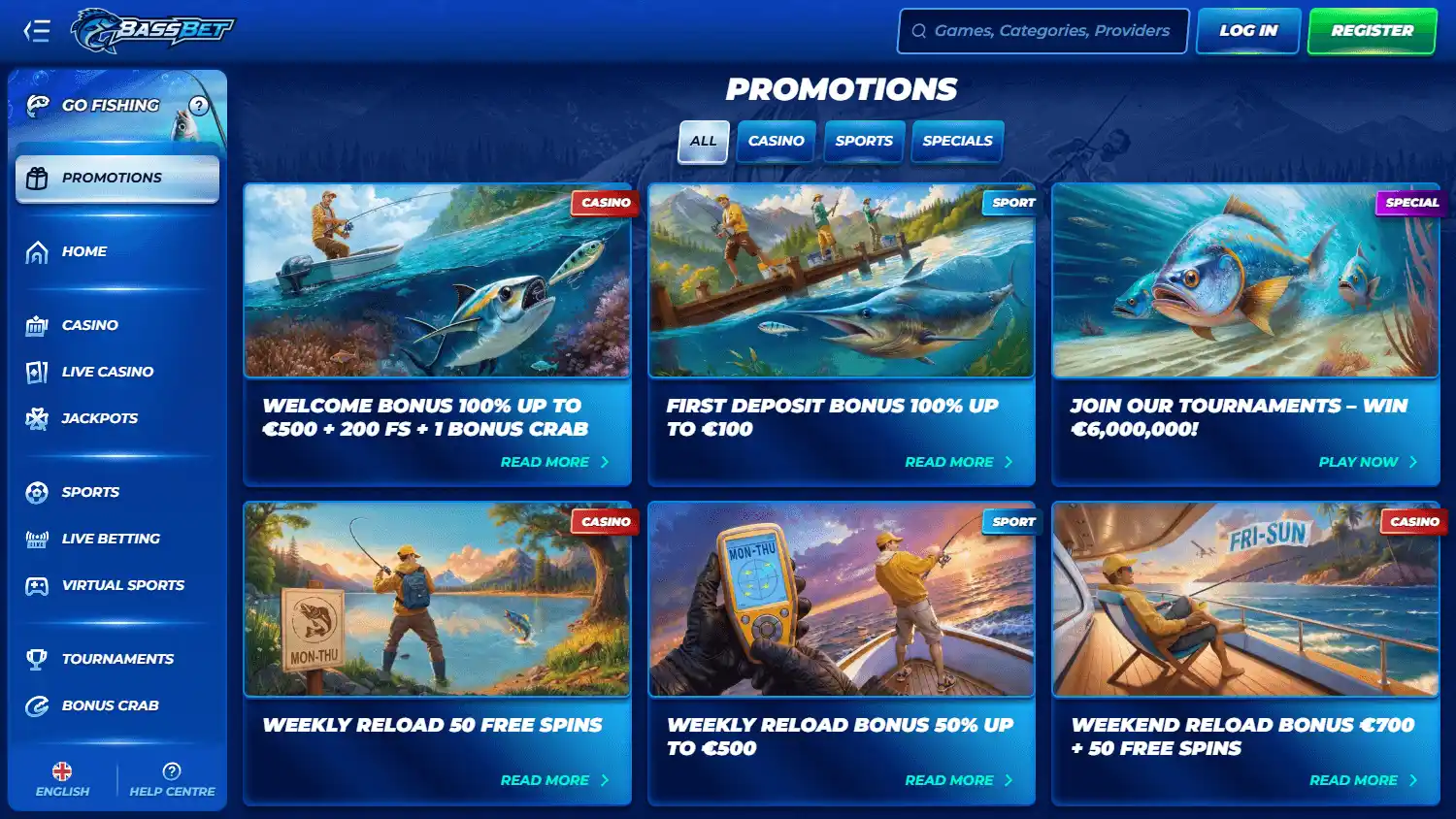 BassBet Casino screenshot 4