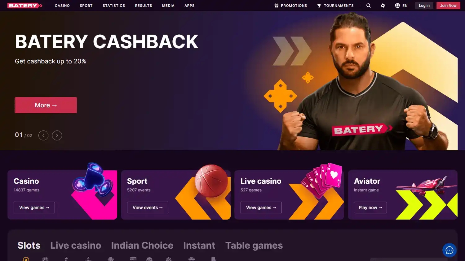 Batery Casino screenshot 1