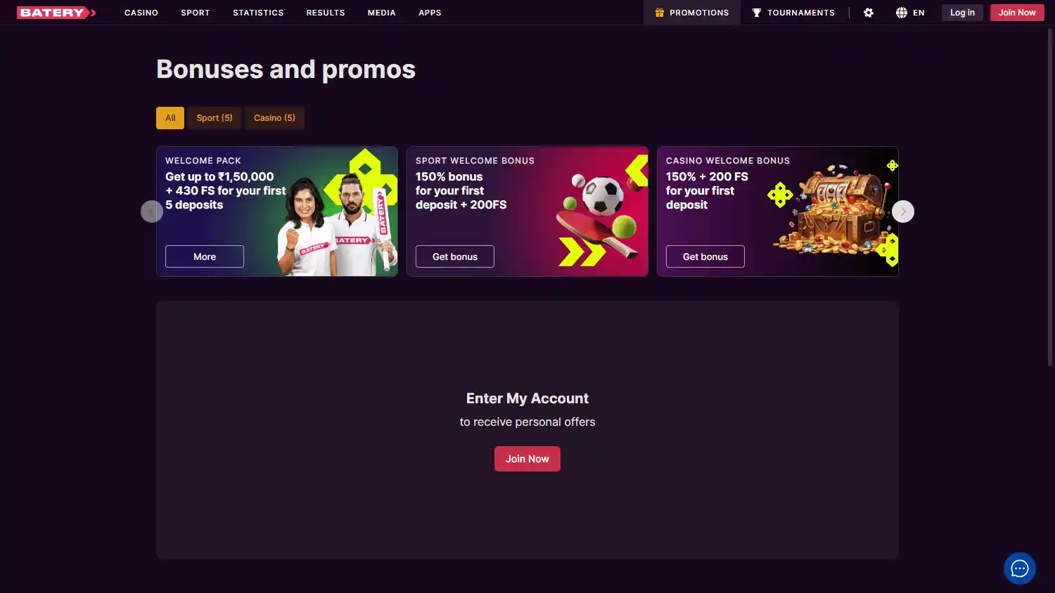 Batery Casino screenshot 3
