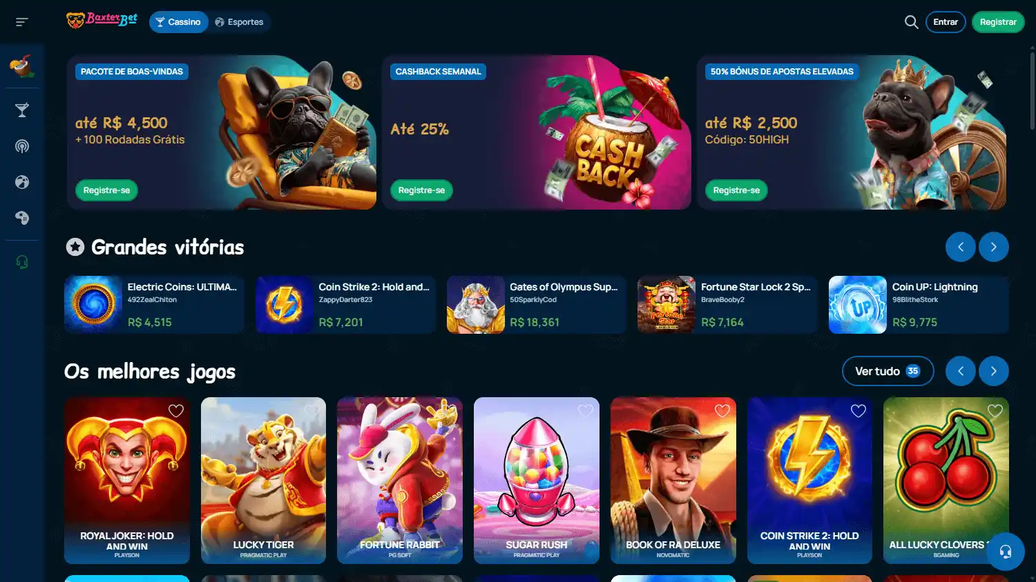 Baxterbet Casino screenshot 2