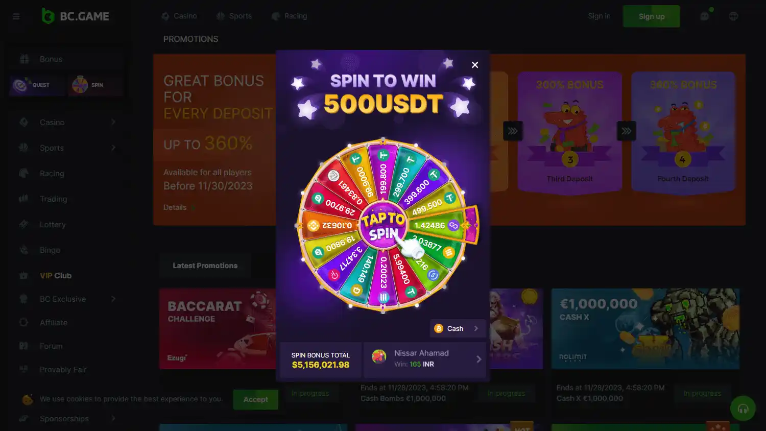 BC.Game Casino screenshot 3