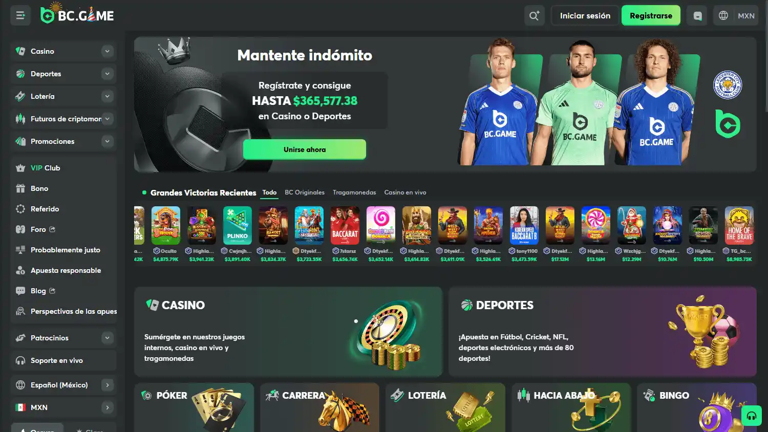BC.Game Casino MX screenshot 1