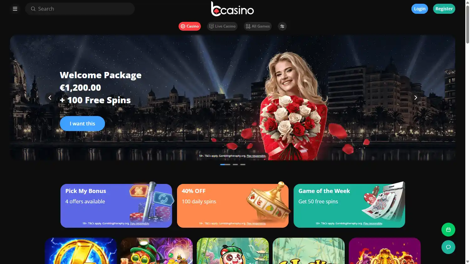 bCasino screenshot 1