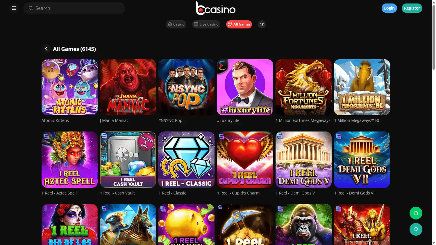 bCasino screenshot 2