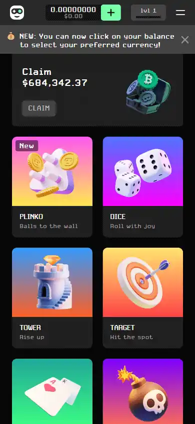 BCHgames Casino screenshot 3