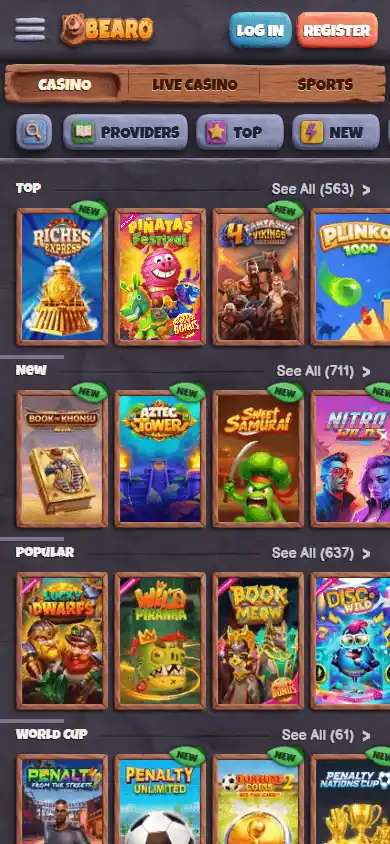 Bearo Casino screenshot 5
