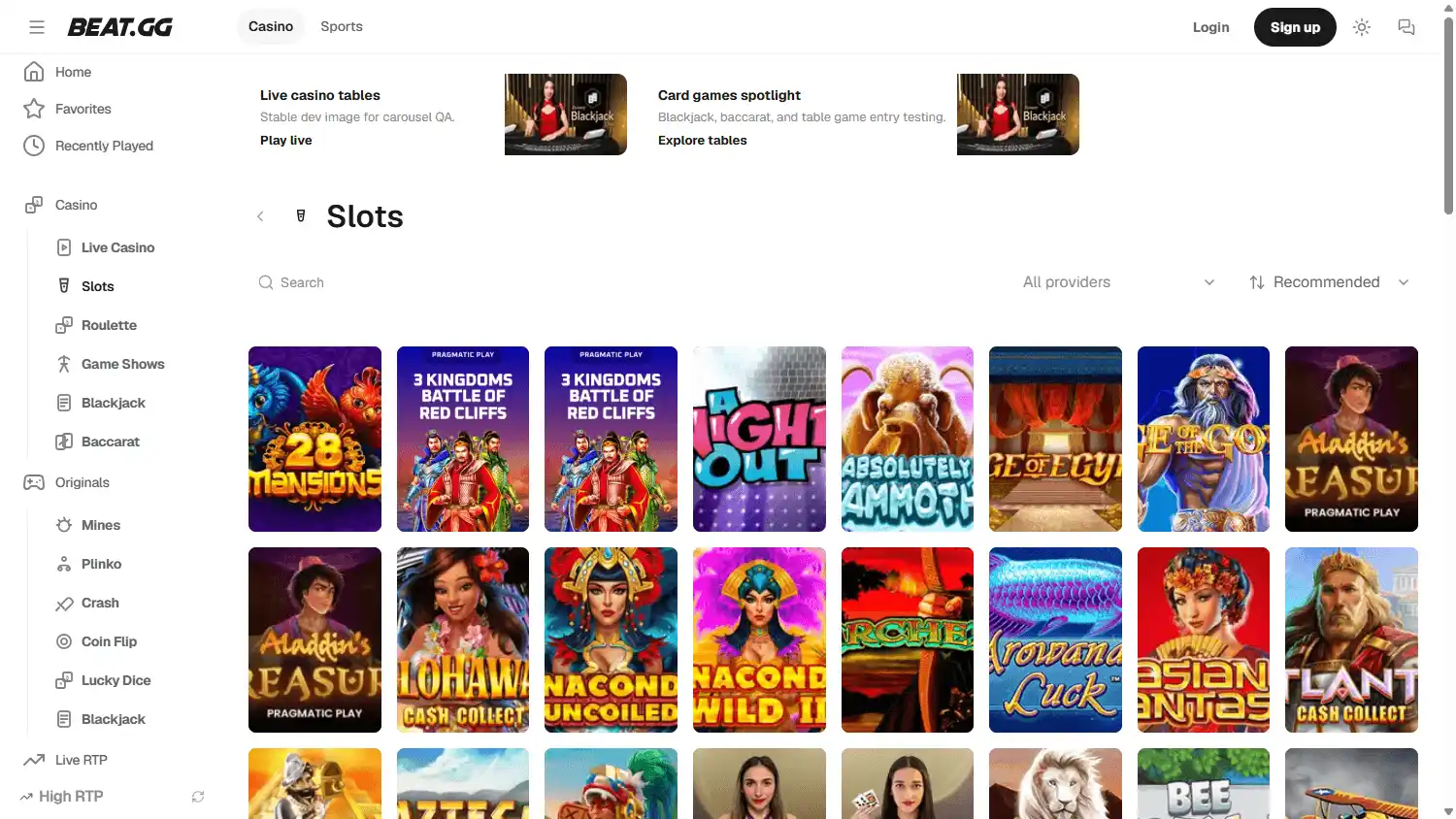 BEAT.GG Casino screenshot 2
