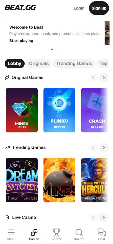 BEAT.GG Casino screenshot 4