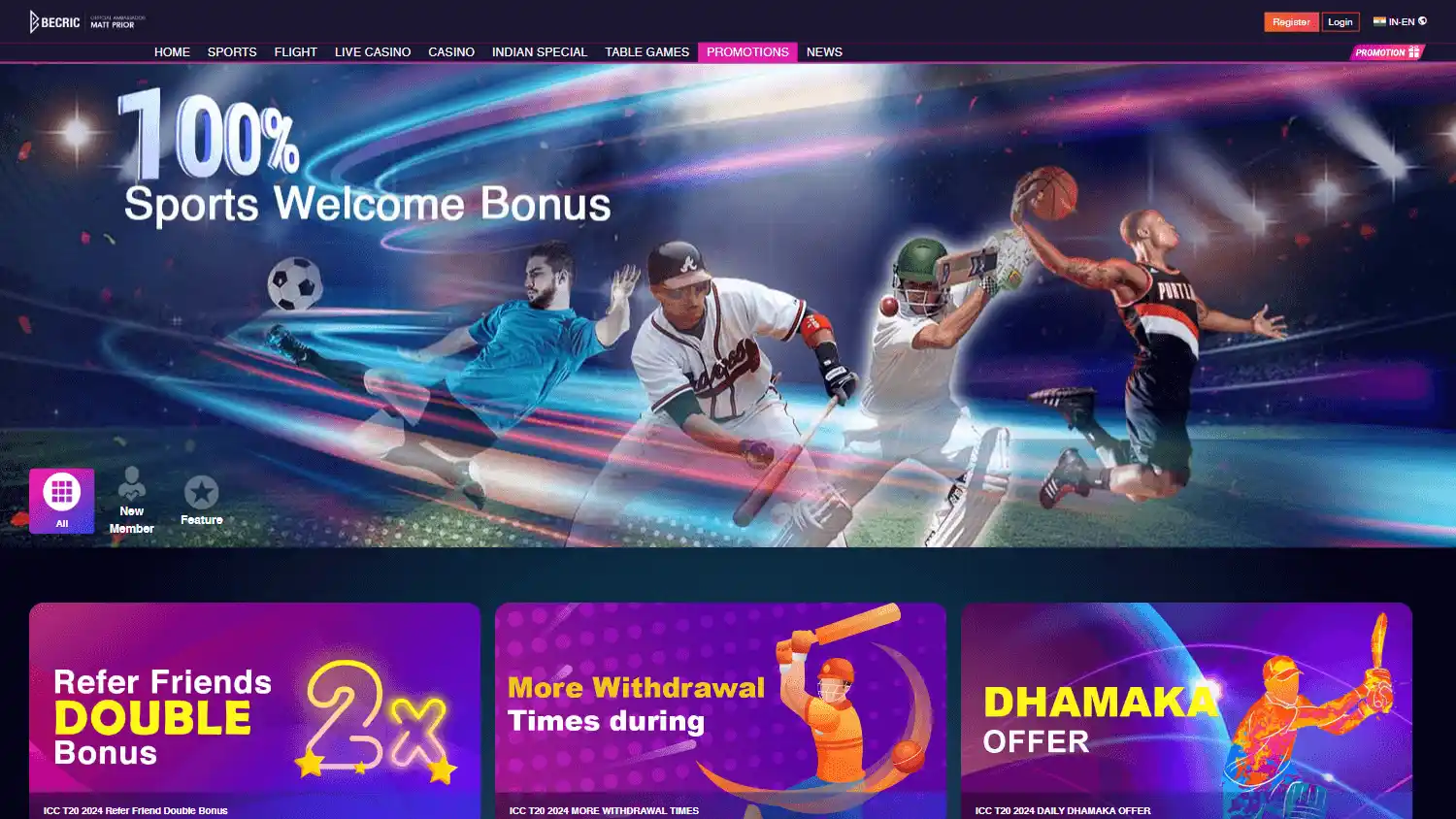 BeCric Casino screenshot 3