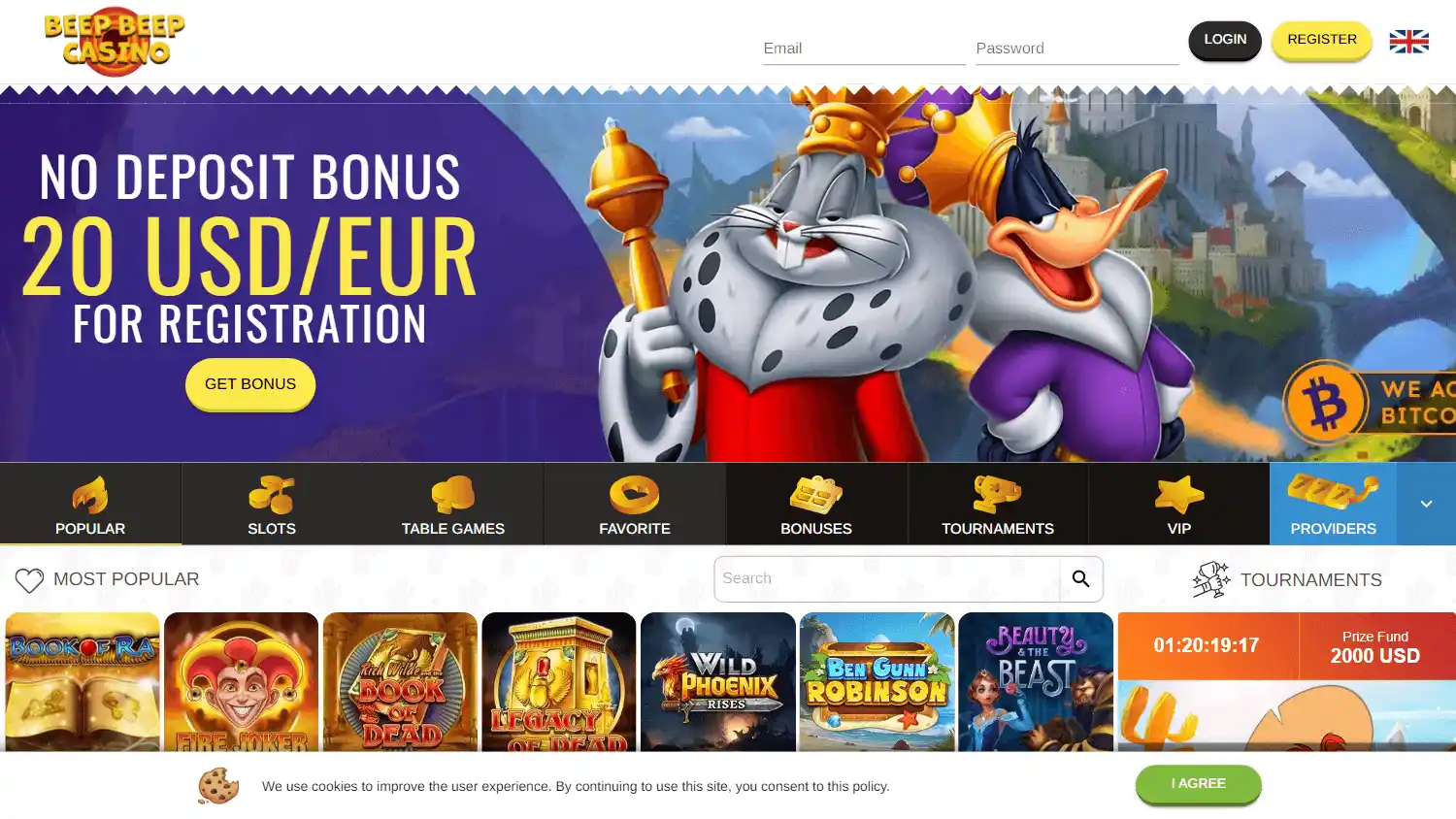 Beep Beep Casino screenshot 1