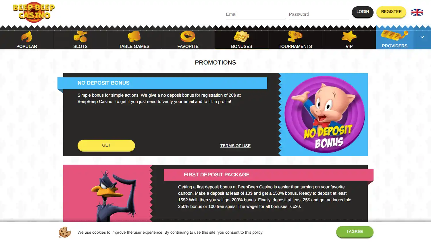Beep Beep Casino screenshot 2