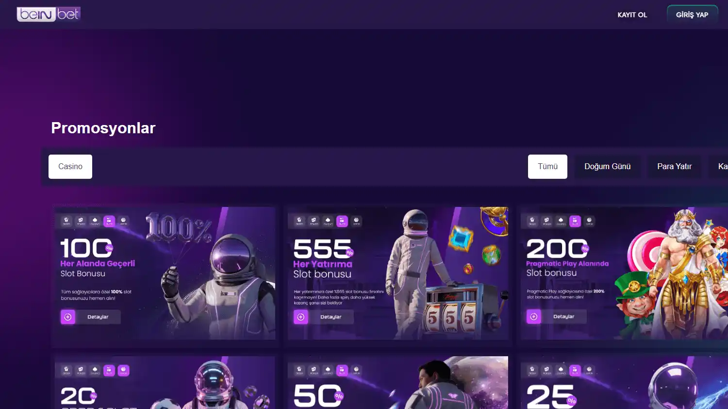 Beinbet Casino screenshot 2