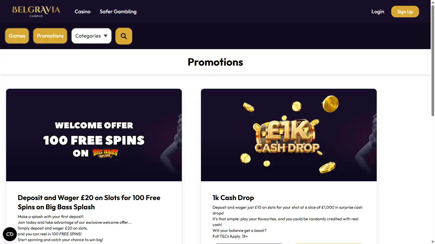 Belgravia Casino screenshot 3