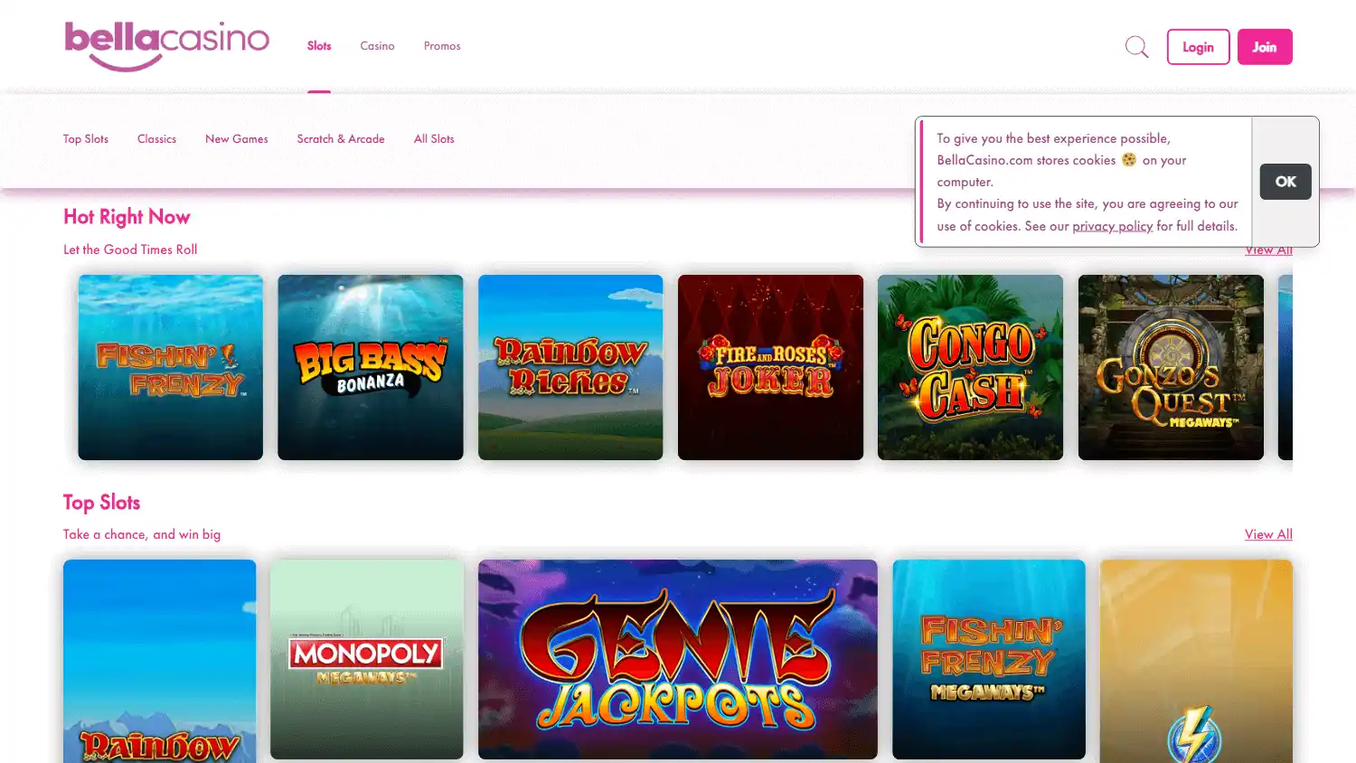 Bella Casino screenshot 2