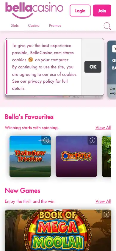 Bella Casino screenshot 4