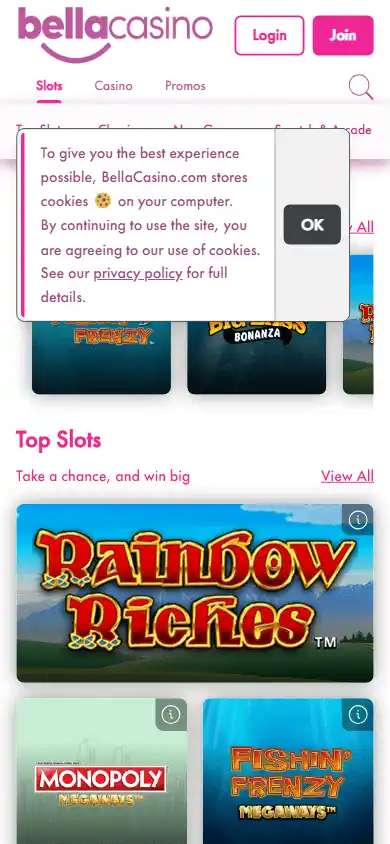 Bella Casino screenshot 5