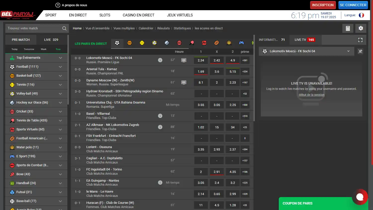 BelParyaj Casino screenshot 1