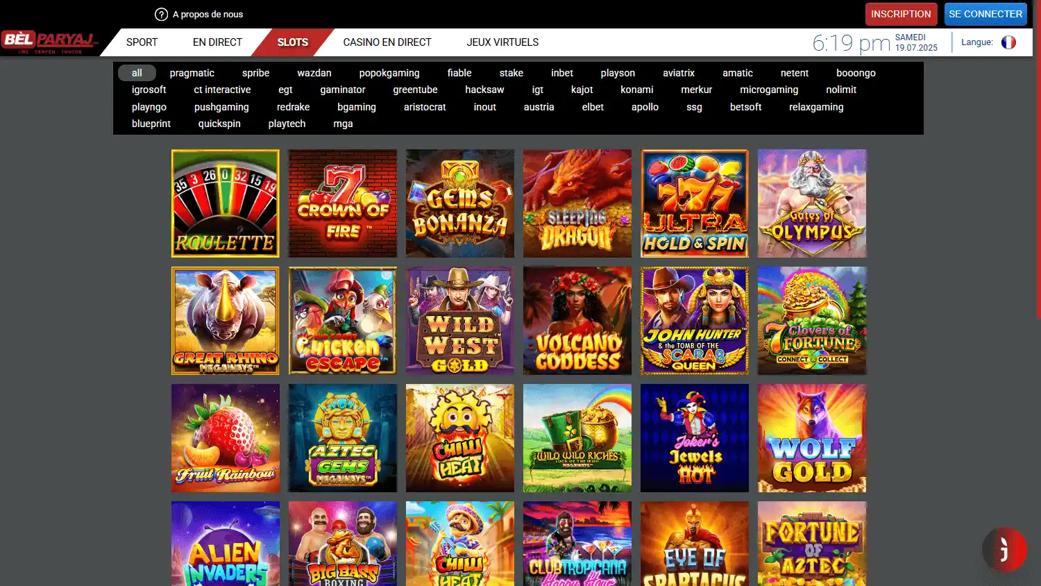 BelParyaj Casino screenshot 2