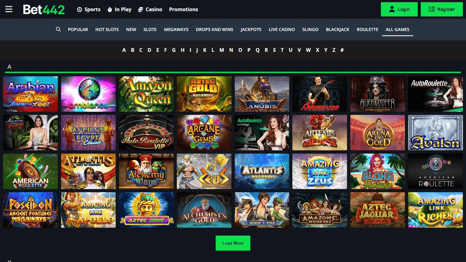 Bet 442 Casino screenshot 1