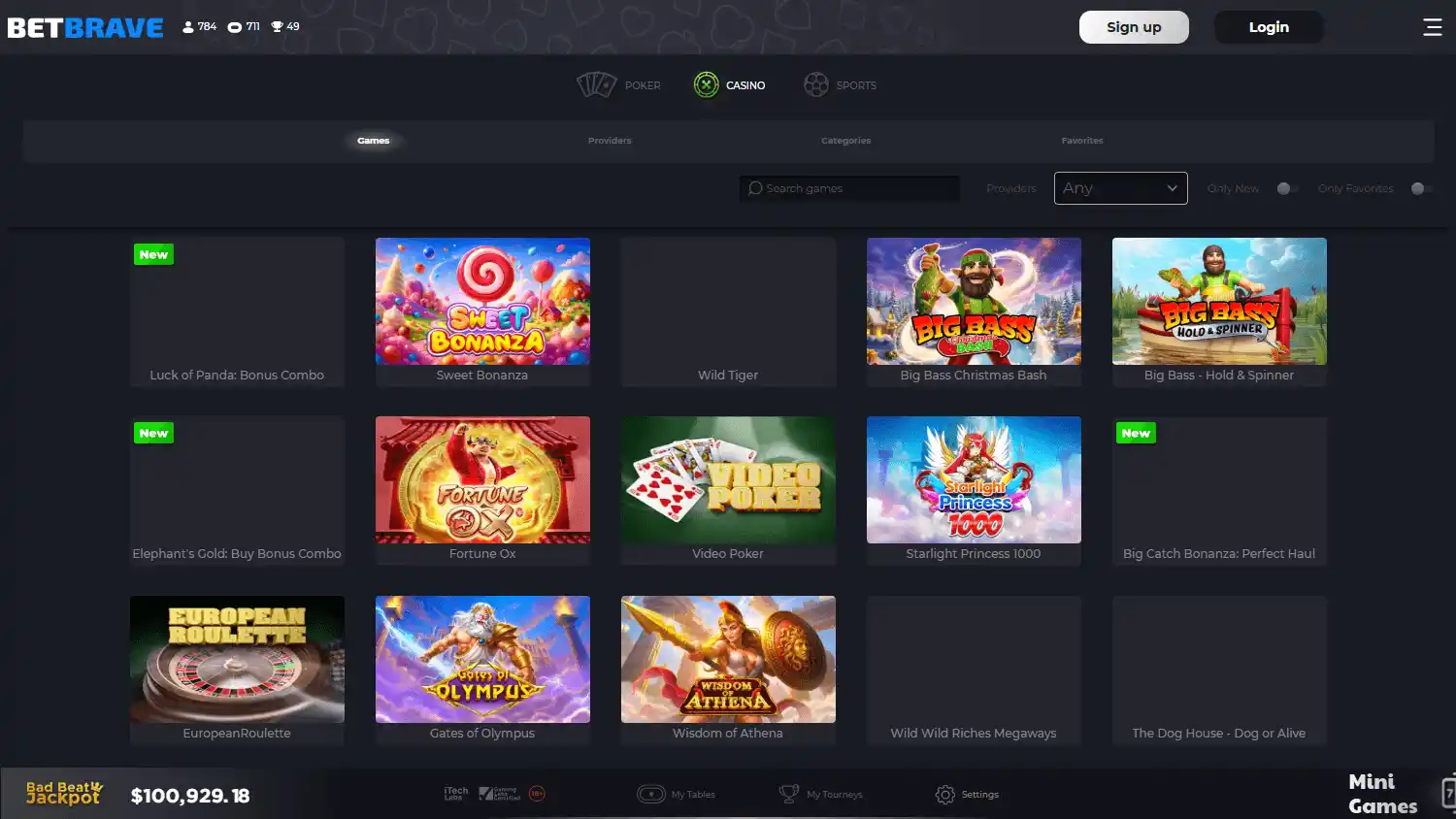Bet-brave Casino screenshot 2