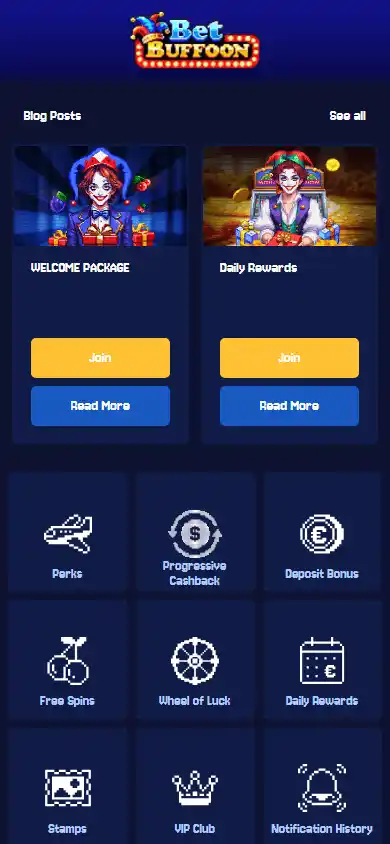 Bet Buffoon Casino screenshot 5